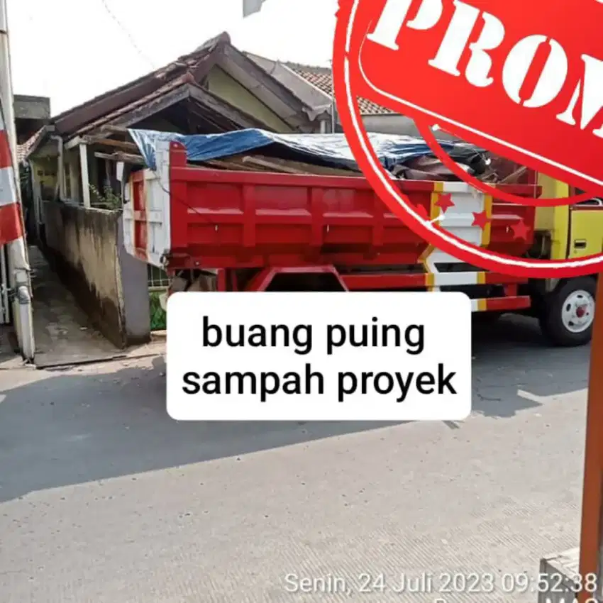 Jasa buang sampah puing dan jual urug