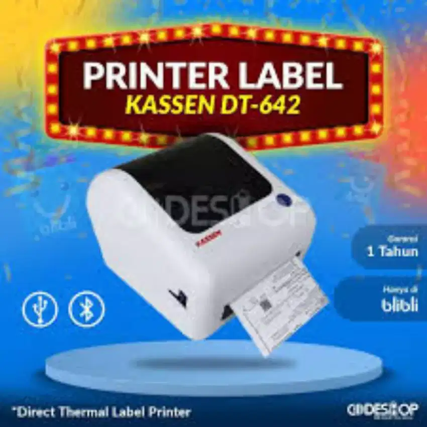 Printer thermal 100mm Bluetooth