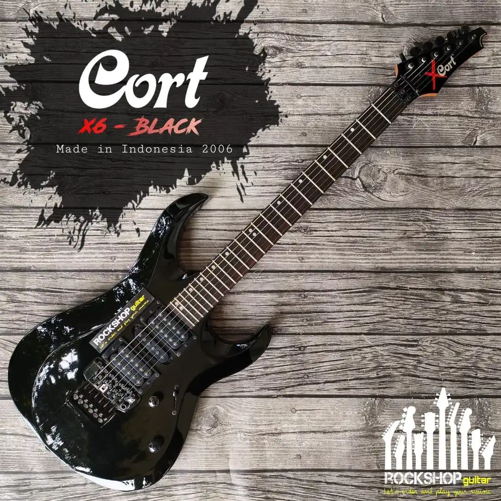 Preloved Gitar Cort X6 Black
