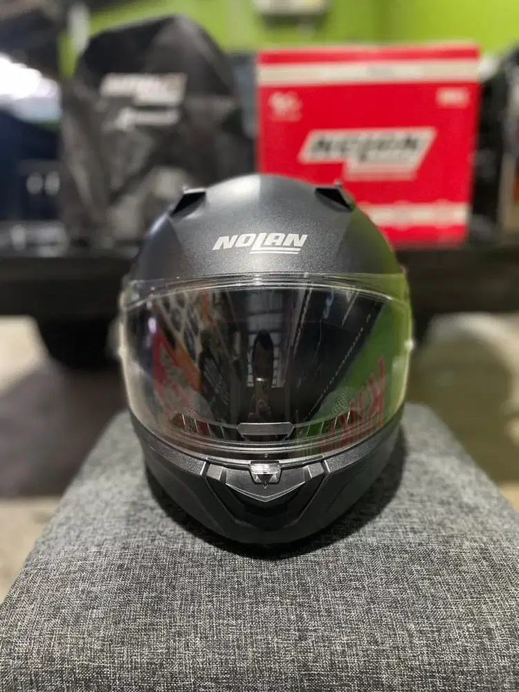 Helm nolan N60-6 N606 special black graphite double visor XXL like new