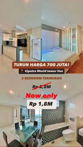 Jual MURAH Apartemen VUE Ciputra World
