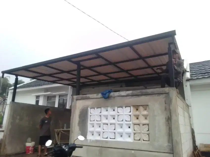 Kanopi atap upvc alderon double layer