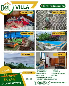 DI JUAL VILLA AKSES LANGSUNG KE PANTAI