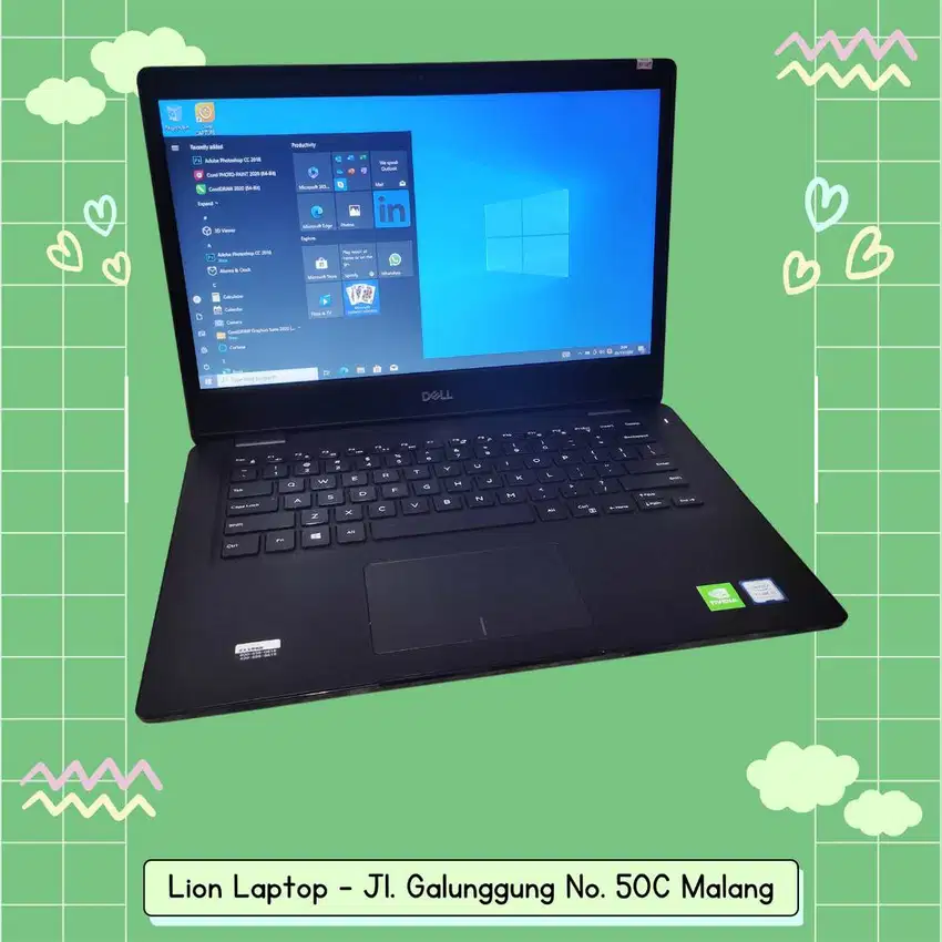 Gaming/Editing Double VGA Core i5 Gen 8 RAM 8GB SSD Dell Latitude 3400