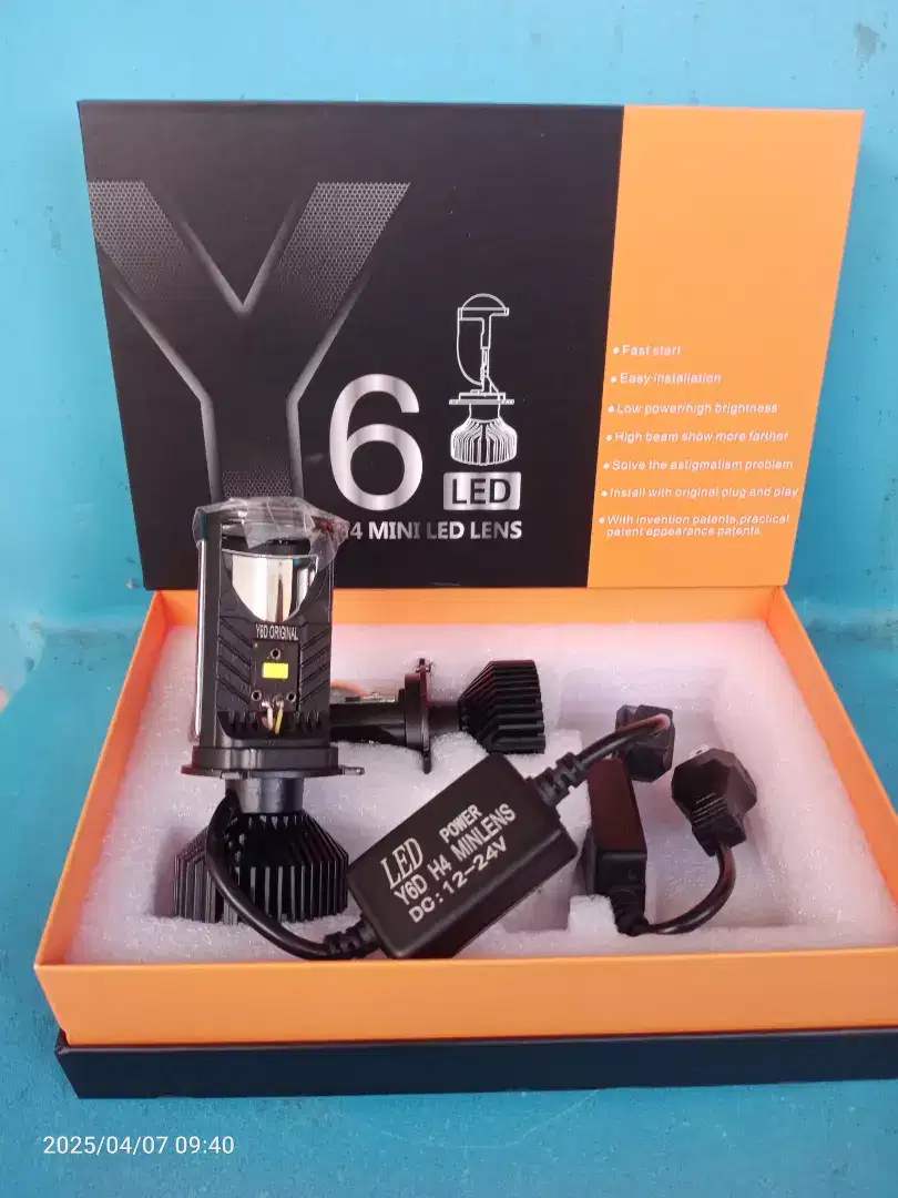 Lampu Led H4 Projie Proyektor Y6d, 49watt, Harga per biji