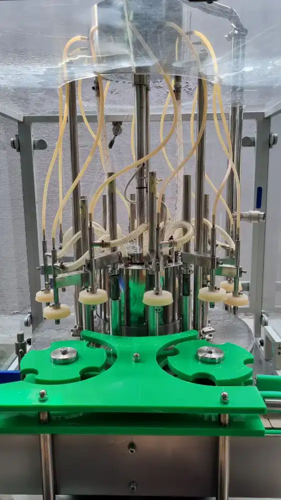 Mesin filling parfume kopi juice botol kaca plastik kaleng