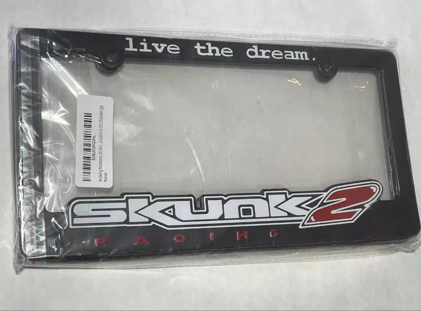 Frame Plate License Skunk2 Racing