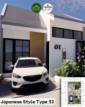 Dijual Rumah di Cileunyi, Jatinangor Bandung Desain Minimalis Jepang