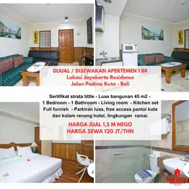 Apartemen jayakarta residence 1 br kuta bali