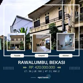 JUAL CEPAT RUMAH 2 LANTAI, DIBAWAH HARGA PASARAN, DI PUSAT KOTA BEKASI