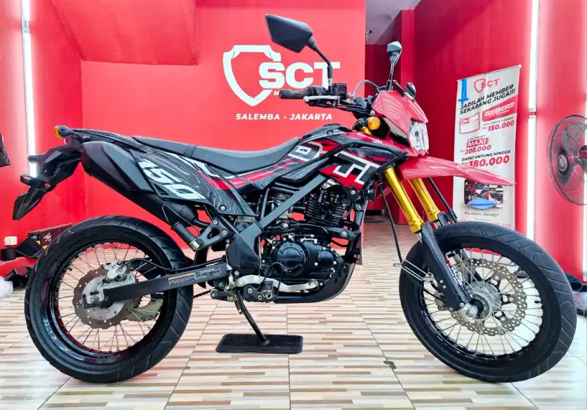 JualCpt 90%LikNw PjkOkt25KM13k KAWASAKI DTRACKER 150 SE 2022 KLX 150SM
