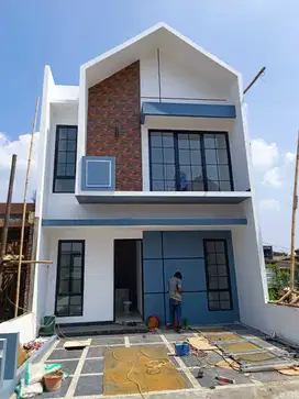 D1JUAL HUN1AN CLUSTER MODERN DENGAN SMART LOCK HOME FULL BATA MERAH