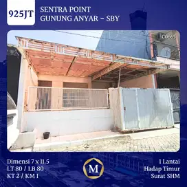 MURAH! JUAL RUMAH SENTRA POINT GUNUNGANYAR SURABAYA 1 LANTAI LEBAR 7