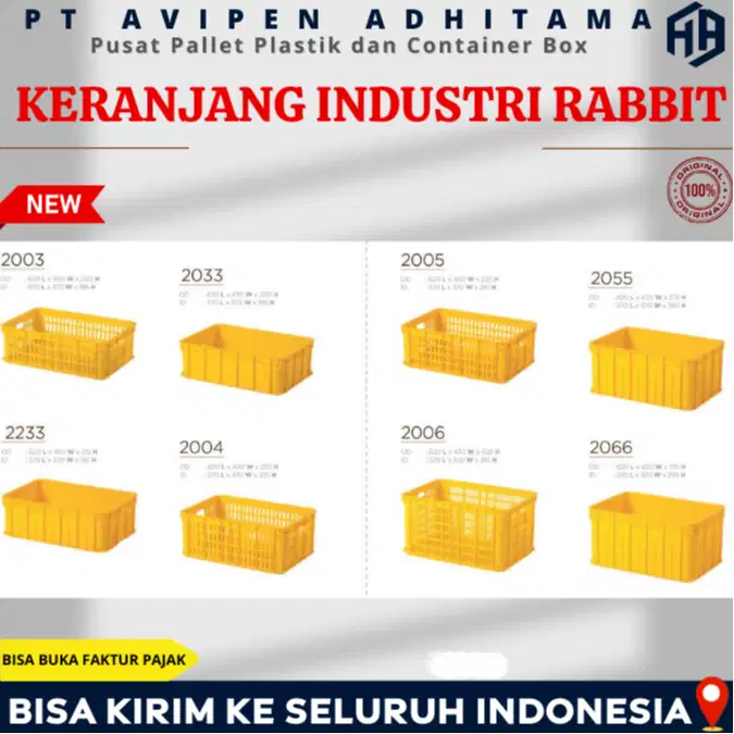 Container Box Plastik Rabbit Keranjang Plastik Industri Semarang