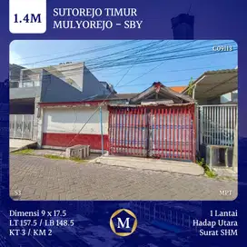 Rumah Sutorejo Timur Mulyosari dkt Kenjeran Kertajaya Dharmahusada GM