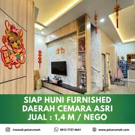 rumah siap huni furnished daerah cemara asri kota medan