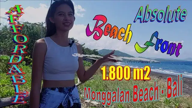 Nice Rectangular 1,800 m2 Land Sale in Monggalan Beach Area