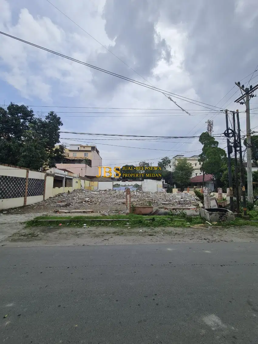 Dijual Tanah Hook di Jalan Bambu Runcing simpang Jl. Perisai - Medan