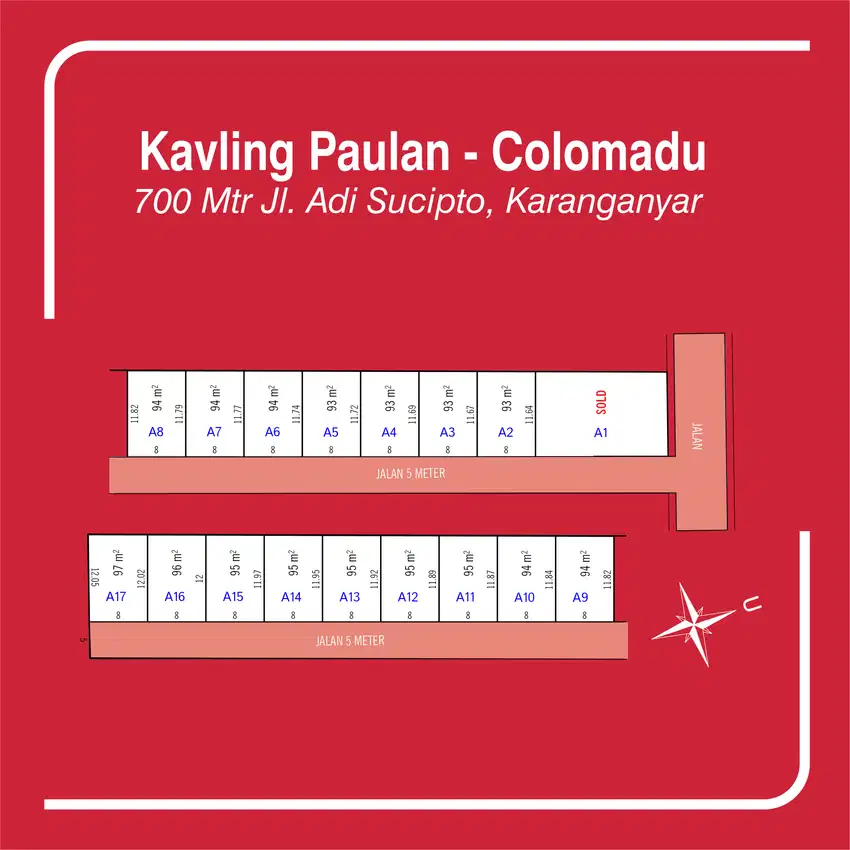 Tanah Colomadu 2 Menit De Colomadu