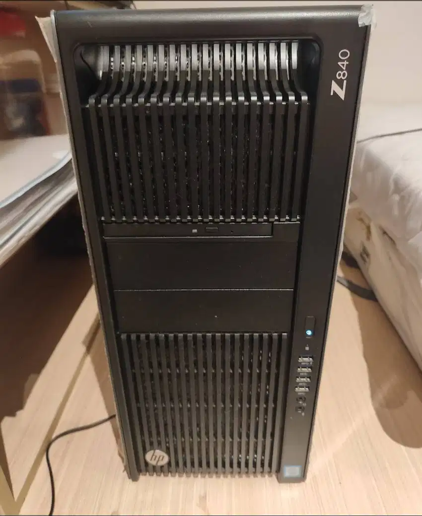 HP Z840 workstation, dual processor Xeon, 128GB RAM, GPU Quadro P6000