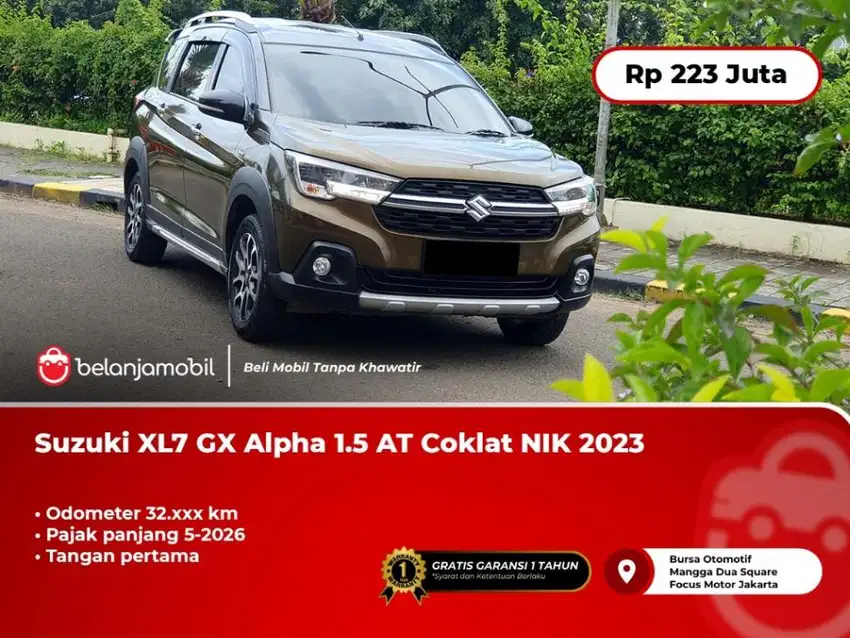 [ TANGAN PERTAMA ] Suzuki XL 7 XL7 GX Alpha 1.5 AT Coklat 2023 2024