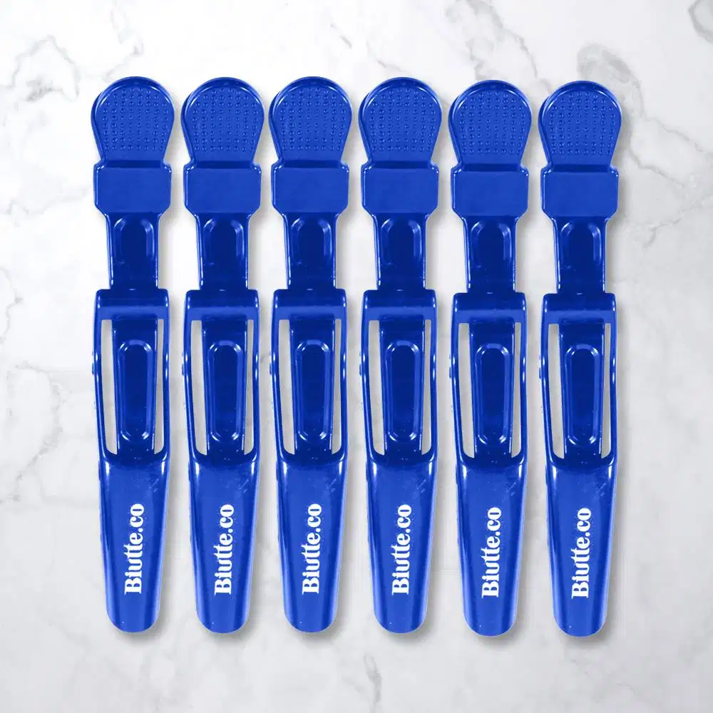 Jepit Rambut Salon Barber Hair Alligator Clip Grip 6PCS