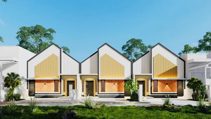 RUMAH DOUBLE DINDING Uk 7X20 PADANG BULAN
