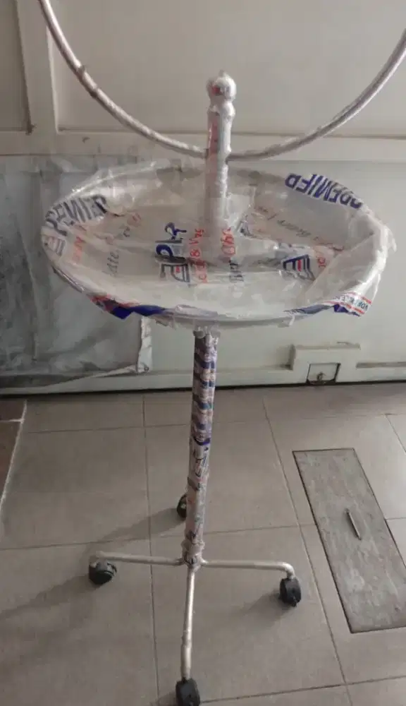Tangkringan Perch stand  buat burung Parrot Elegand mewah ada roda nya