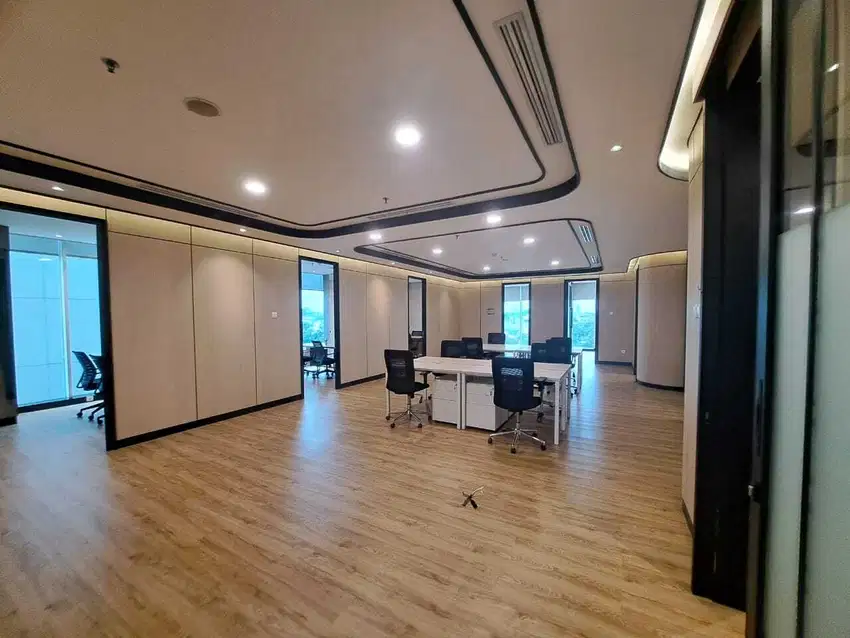 Sewa Kantor Furnish 360 m2 di 18 Parc Place SCBD, Bebas Ops 24 Jam