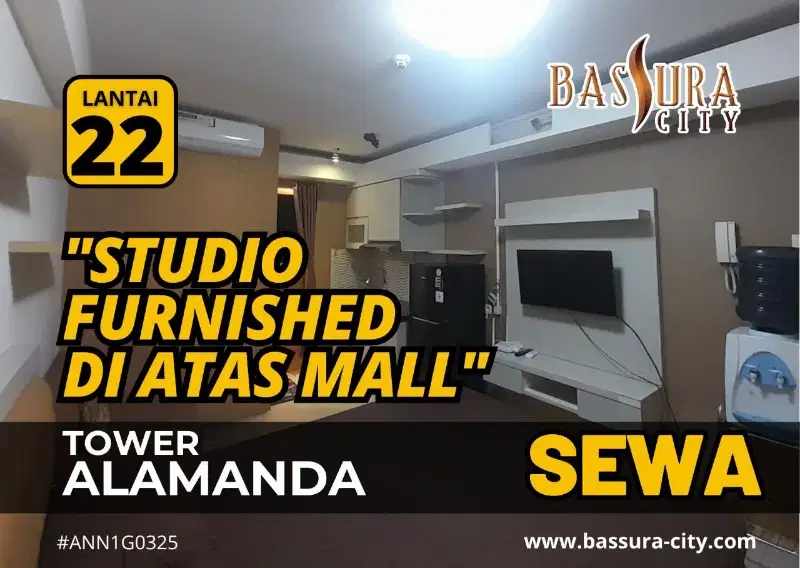 Disewakan Studio Furnished Di Atas mall Tower A Bassura City