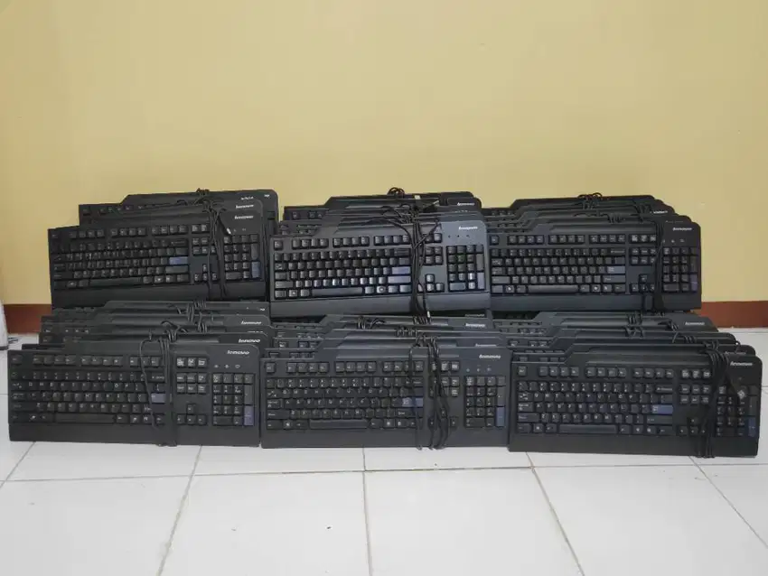 Keyboard Komputer/Pc Original Built Up Lenovo Usb