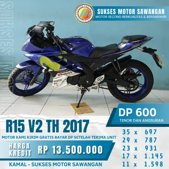 Modal KTP & KK kalian sudah bisa order R15 V2 TH 2017 Dp 600K