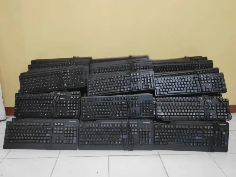 Keyboard Komputer/Pc Original Built Up Lenovo, Hp, Dell Usb