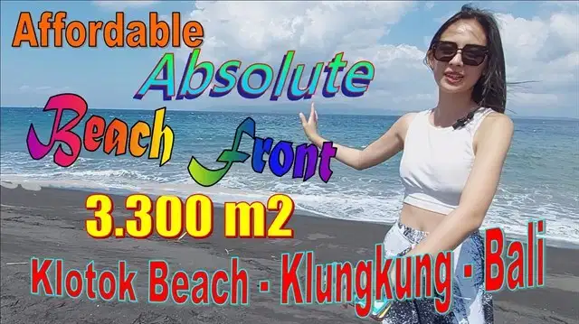 Magnificent Beach Front View 3,300 sqm in Klungkung, Bali