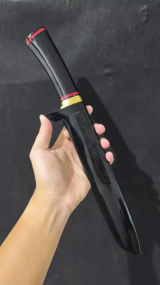 Pisau sembelih willys full tanduk kerbau