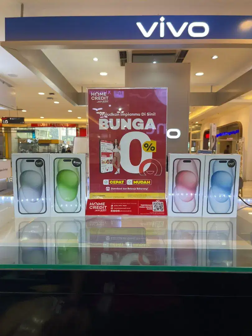 iPhone 15 dengan 0 % dan tanpa dp