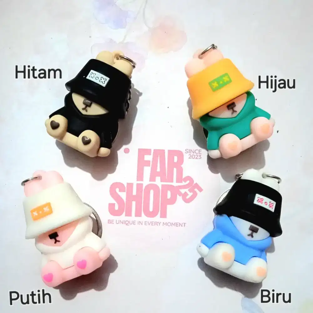 Gantungan Kunci Karakter Kelunci Topi XOX – Super Lucu & Gemas!