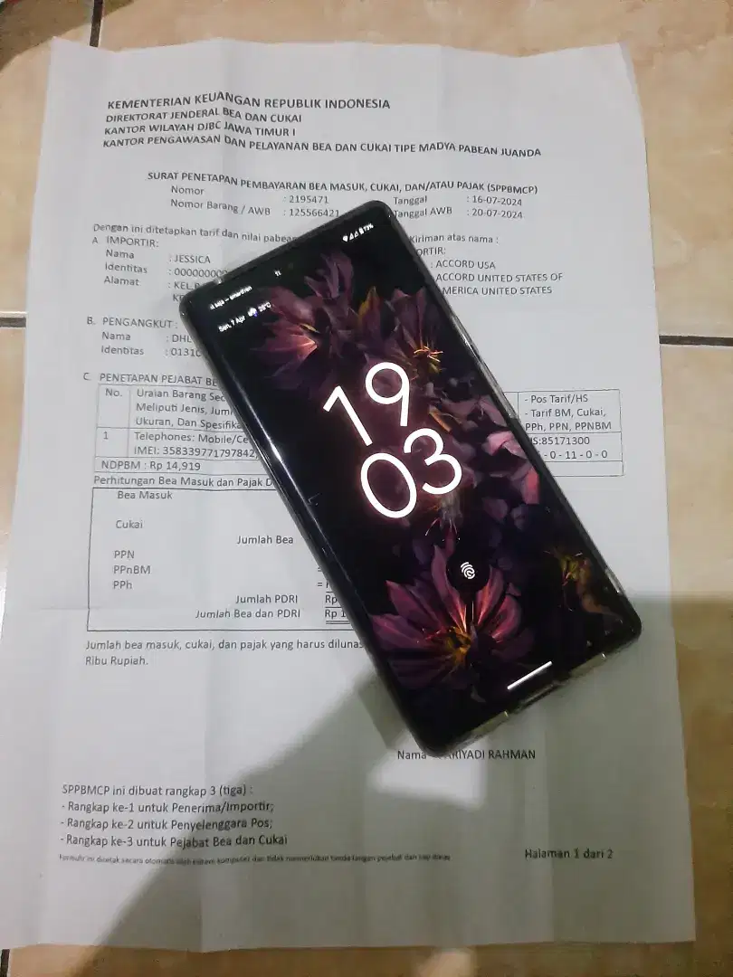GOOGLE PIXEL 6 PRO RAM 12/128 BAYAR PAJAK BEBAS RESET