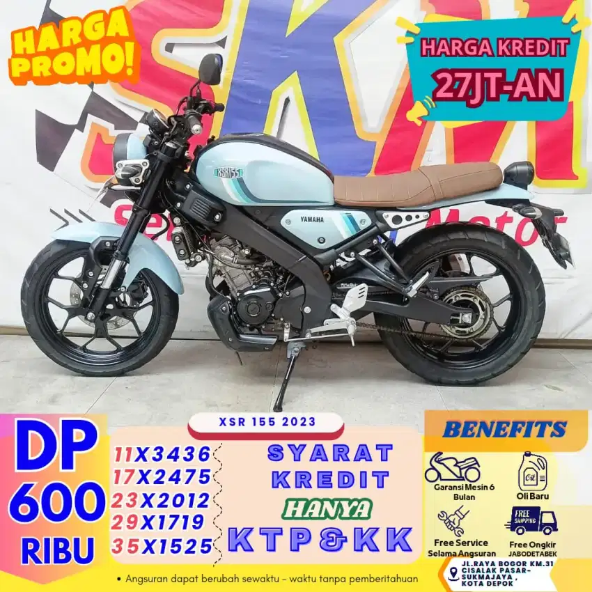 (Xsr tahun 2023 dp:600 proses 1hri km low)