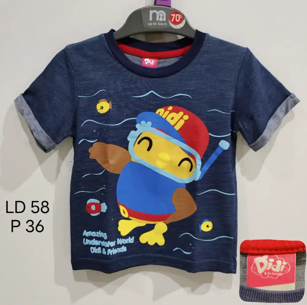 Kaos Anak didi karakter