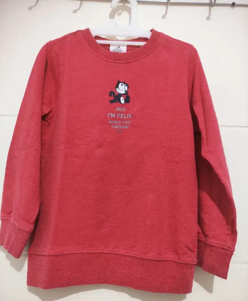 Preloved Kaos lengan panjang anak cowo motif felix