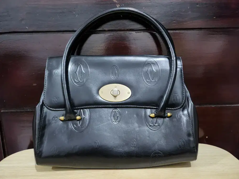 Preloved Handbag Cartier Black