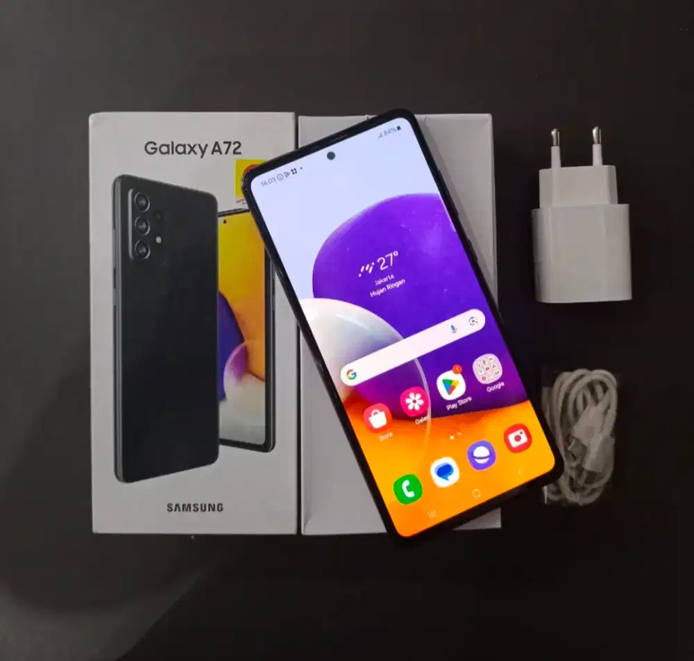 JUAL HP SECOND SAMSUNG A72 8/128 HITAM
