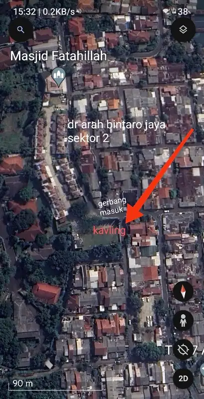 Kavling Murah Dalam Cluster Dekat Sektor 2 Bintaro Rempoa