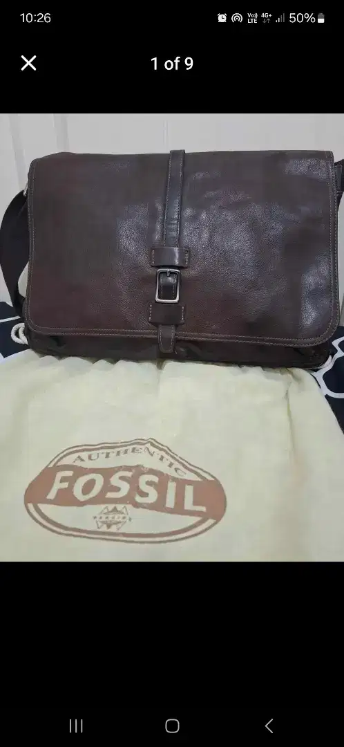 Tas Fossil man rype masanger kanton genuine leather harga net ya