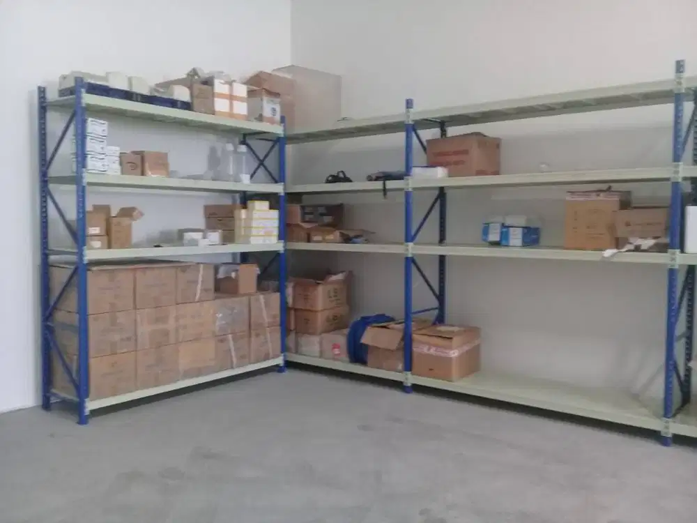 RAK SHELVING AMBALAN KAPASITAS 250KG - 500KG PER LEVEL SIAP KIRIM
