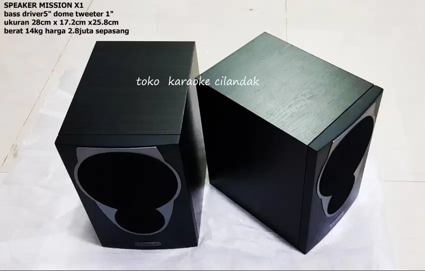SPEAKER MISSION MX1 2way reflek bass driver5 dome tweeter 1