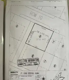 DIJUAL KAVLING / TANAH Badan di The Green, Vineyard