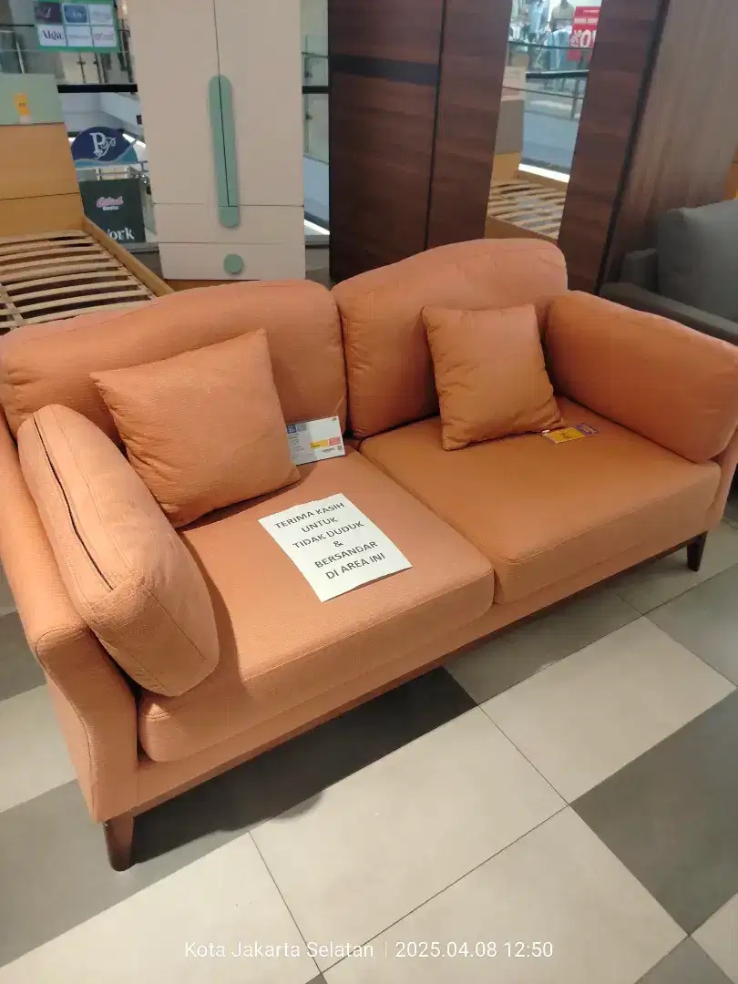 (Ex-Display) Sofa 2 Seat Fabric Jessica
