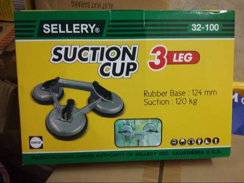Kop Kaca Kaki 3 Sellery Suction Cup Sellery 3 Leg Konstruksi Tukang